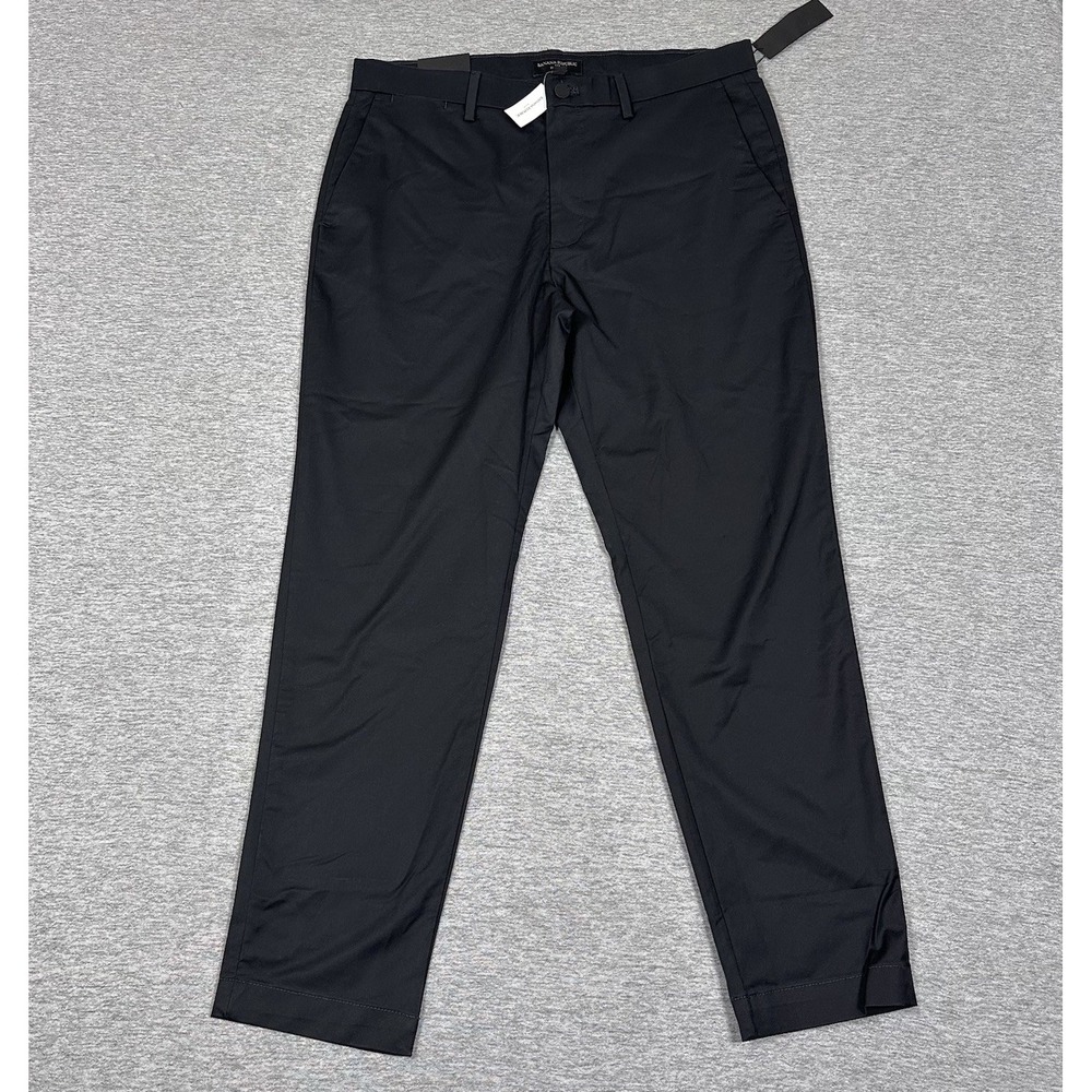 Banana Republic Pants Mens Size 34x30 Black Core Temp Chino Slim Fit Stretch